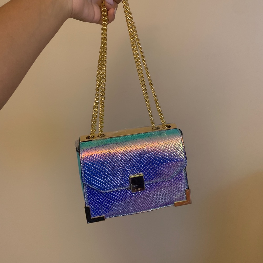 Aldo iridescent/ holographic shoulder & crossbody